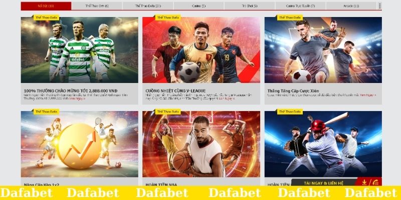Khuyến mãi Dafabet cực hấp dẫn cho người chơi